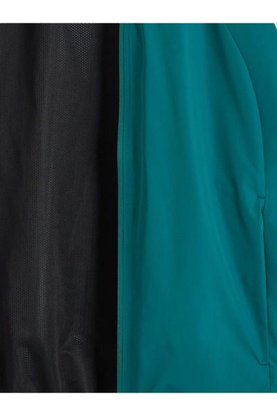 LC Waikiki Green Comfortable Fit Mock Neck Men's Coat