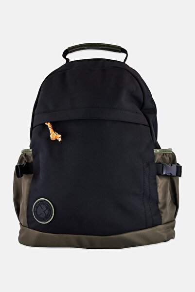 XTI Men Brand Logo Backpack, Black