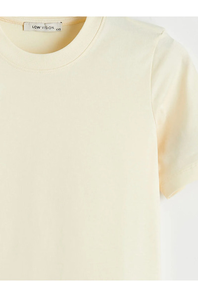 LC Waikiki   Beige Crew Neck Women's T-Shirt