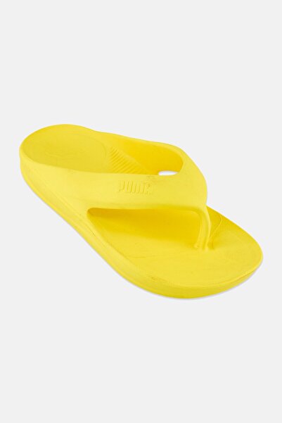 Puma Men Brand Logo Slip On Slippers, Yellow