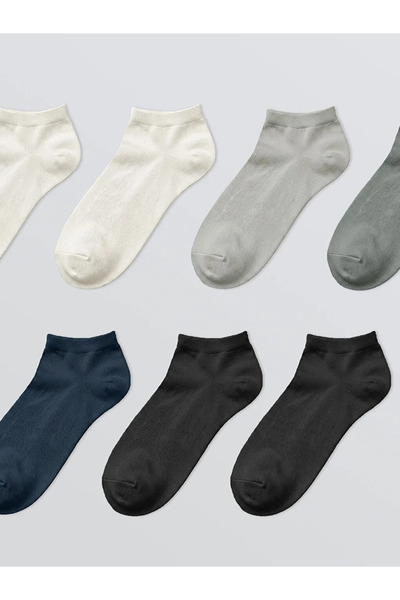 LC Waikiki Mixed Men's Sneaker Socks 7-Pack