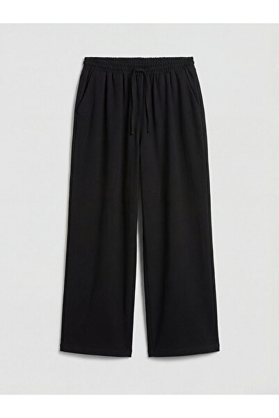 LC Waikiki بنطلون نسائي من مزيج الكتان بخصر مطاطي من Peak New Season