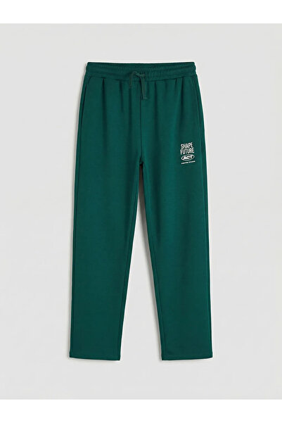 LC Waikiki Green Printed Boys' Sweatpants