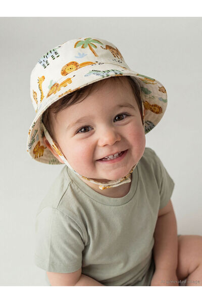 LC Waikiki Trendlucky Baby Boy Bucket Hat with Printed Difference