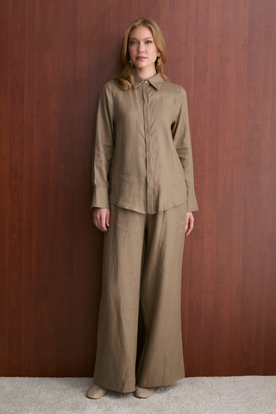 Melike Tatar Linen Trousers 32-2765-1