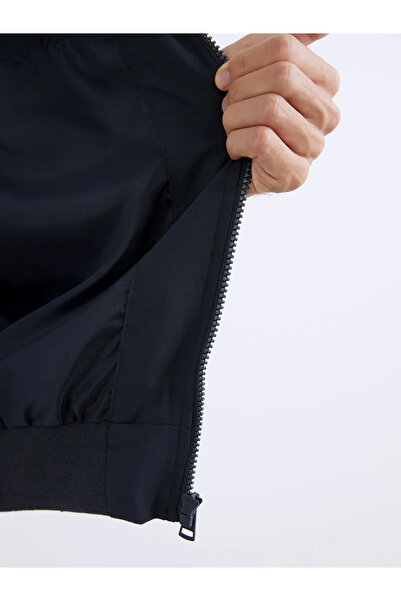 LC Waikiki Anthracite Standard Fit College Collar Men's Coat