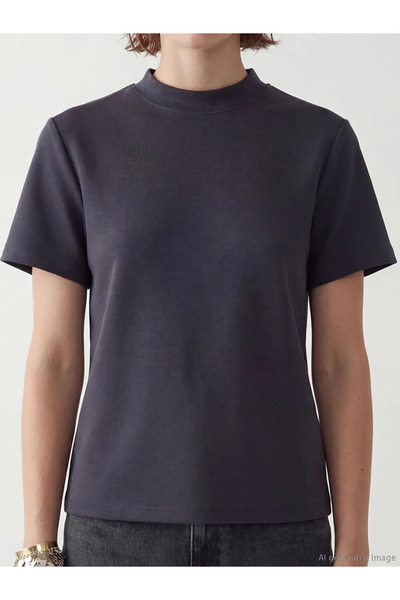 LC Waikiki   Navy Blue Crew Neck Women's T-Shirt