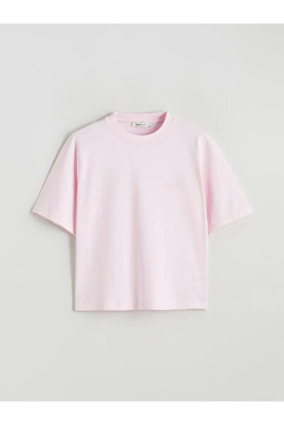 LC Waikiki Pink Crew Neck Women's T-Shirt