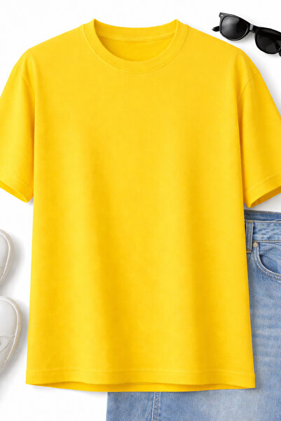 ArtYus Basic Unisex Cotton T-Shirt – Plain Design Comfortable Fit Casual T-Shirt