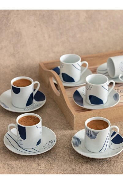 LC Waikiki LCW HOME Karışık Desenli Porselen Fincan Takımı 6'lı 90 Ml