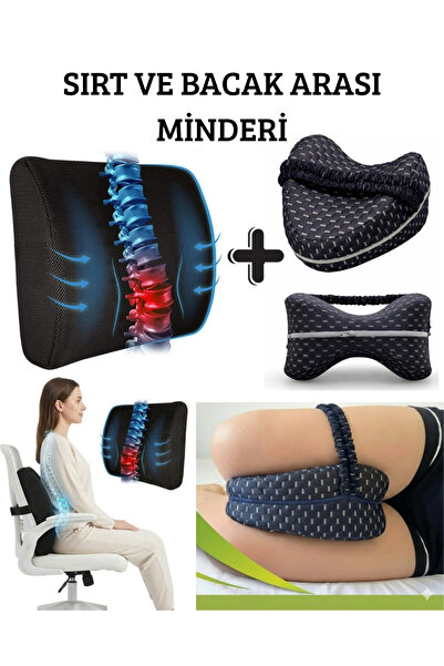 Ankaflex Ortopedik Sırt ve Bacak Arası Minder Seti Azaltıcı Diz Yastığı Uyku ...