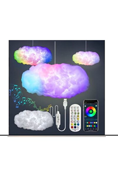 SimpluAcasa SET de Iluminat Ambiental tip LED RGB de 10m "Norisor" (Cloud Lamp)