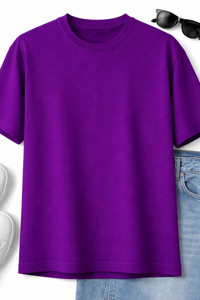 ArtYus Basic Unisex Cotton T-Shirt – Plain Design Comfortable Fit Casual T-Shirt