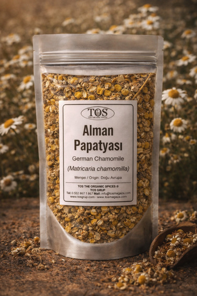 TOS The Organic Spices Alman Papatyası 50 gr (1. Kalite) Matricaria chamomill...