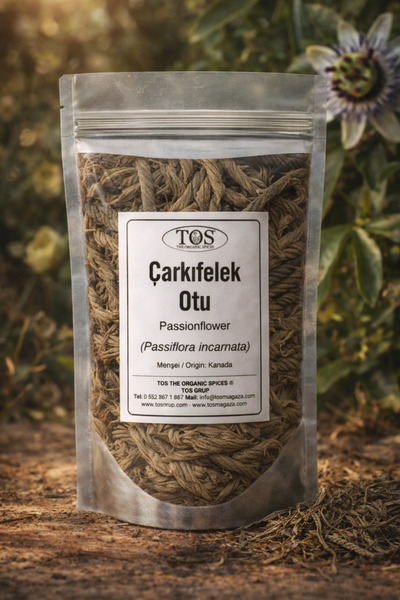 TOS The Organic Spices Passionflower 100 Gr (1. Quality) Passiflora Incarnata...