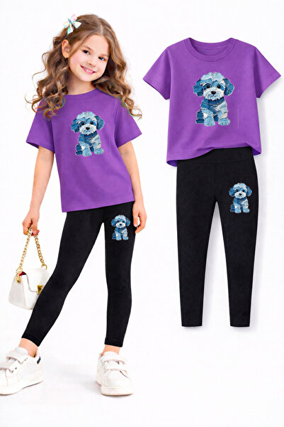 genosha Σετ κολάν και μπλουζάκι για κορίτσια/ Συνδυασμός μητέρας-κόρης