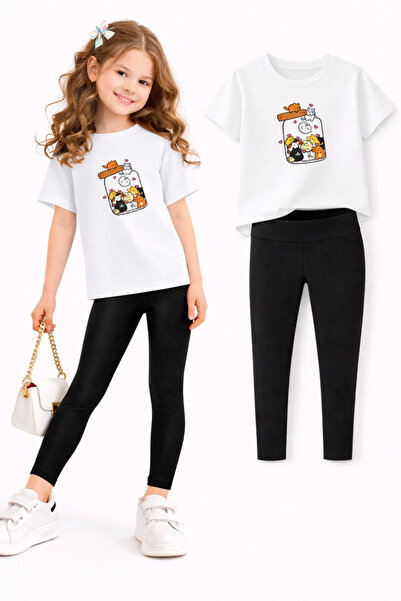 genosha Σετ κολάν και μπλουζάκι για κορίτσια/ Συνδυασμός μητέρας-κόρης