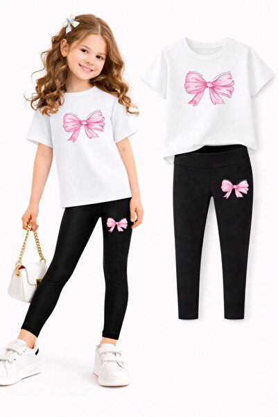 genosha طقم بنطلون ضيق وتي شيرت للفتيات/ مجموعة الأم والابنة