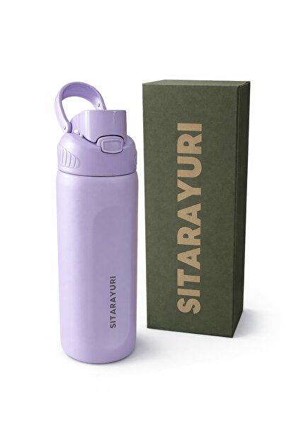 OEM SITARAYURI sports thermos bottle, vacuum insulation, flip-top lid with ha...
