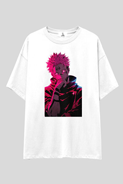 UmbraWear Tricou Jujutsu Kaisen |   Tricou unisex, 100% bumbac, alb-negru, cu...