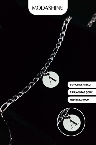 ModaShineShop Letter a Bracelet – Stainless Steel Bracelet, Gift for Lover, S...