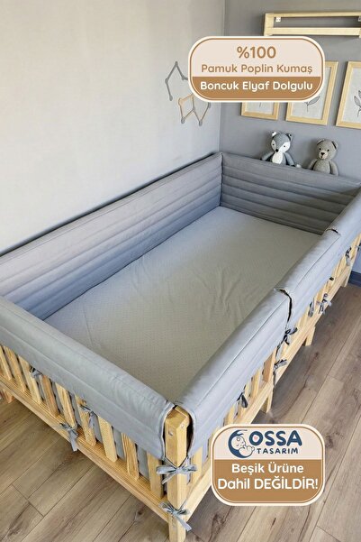 yasetex tasarım Montessori ve Beşik İçin Full Yan Koruma Seti - 4 Kenar Tam K...