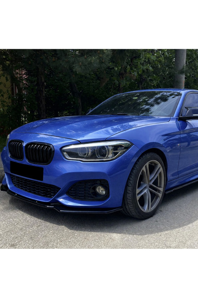 TMZ Garage BMW 1 Serisi F20 F21 2015-2019 M Paket Ön Lip Piano Black Ön Tampo...