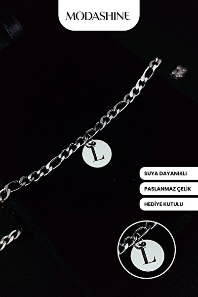 ModaShineShop Letter L Bracelet – Stainless Steel Bracelet, Gift for Lover, S...