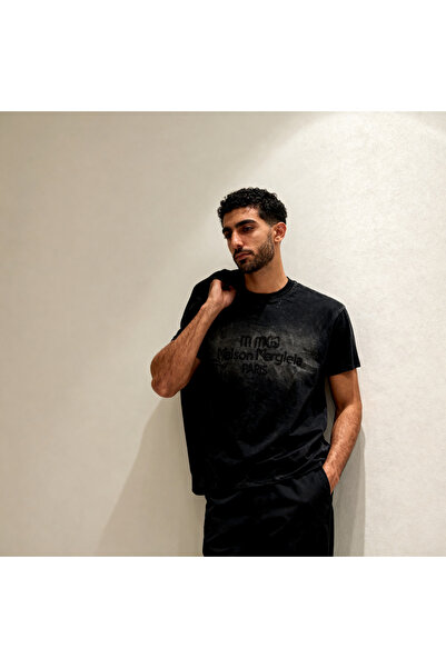 sor sign 260g Heavy Weight Cotton T-Shirt Washed Unisex T-Shirt Loose Version...