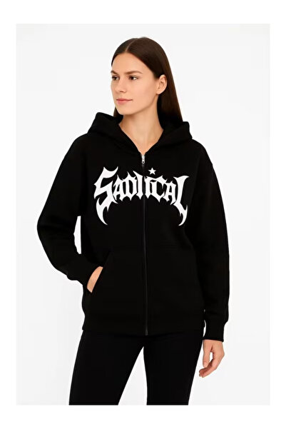 Pop Giyim Hanorac supradimensionat cu glugă