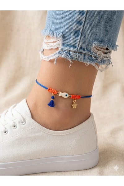 EL YAPIMI Fish Macrame Anklet