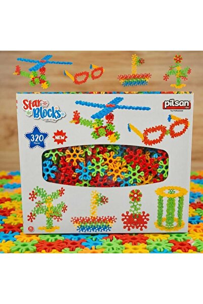 PİLSAN Star Blocks 320 Parça Eğitici Blok Seti - Yaratıcı Zeka Oyunu