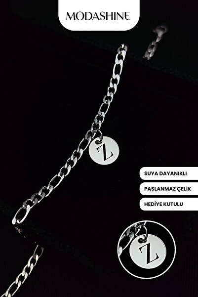 ModaShineShop Letter Z Bracelet Stainless Steel Gift Boxed for Lover, Spouse,...