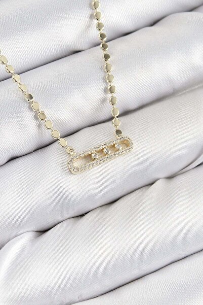 Inure Jewelry قلادة نسائية من النحاس والزركون موديل ميسكا بسلسلة مكسوة باللون...