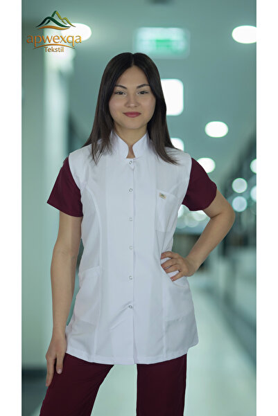 apwexqa tekstil Hakim Lapel Jacket Boy's Jile Work Apron