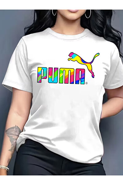 LİNA06 Printed Pattern - Elegant And Stylish - Women'S Round Neck Pullover T-...