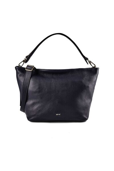 Abro Ebenová kabelka cez rameno, kožená, 38 cm