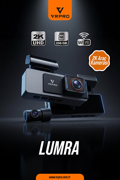 VRPRO LUMRA 2K UHD Wi-Fi Akıllı Araç Kamerası - 24 Saat Park İzleme & Döngüsel Kayıt