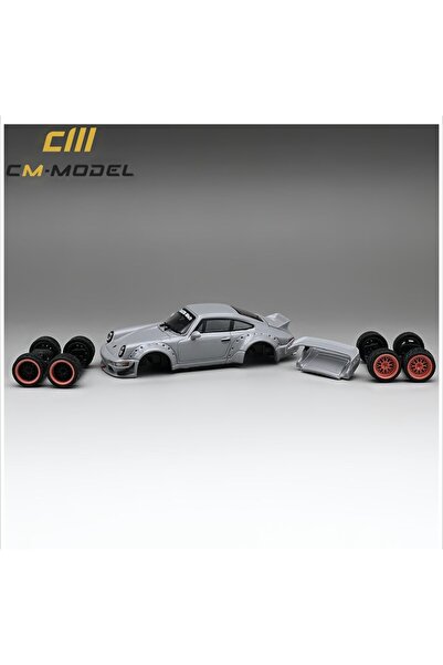 CM MODEL 1/64 - Porsche RWB 964 Wide Body Grey (Pleksi-Kartonlu-jelatinsiz)