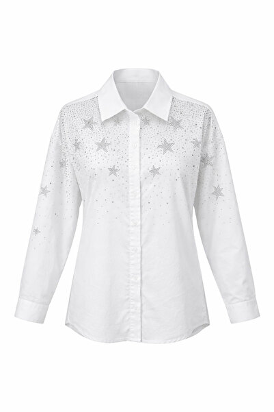 On Fashion Women's Stoned Shirt - White