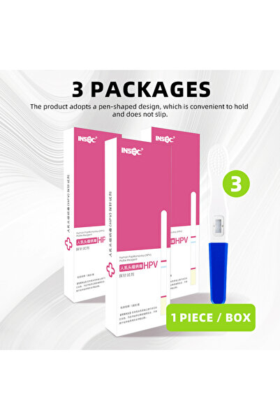 Choice6 pink 3 Packs Do-It-Yourself (DIY) Home HPV Test for Women: A Private,...