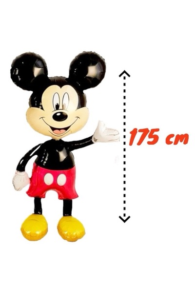 ANTADESIM Folie Figurina Mickey Mouse 175 cm inaltime, balon aluminiu airwalk...