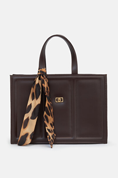 LikeMoon Geantă maro de mână și de umăr pentru femei, din piele, model elegan...