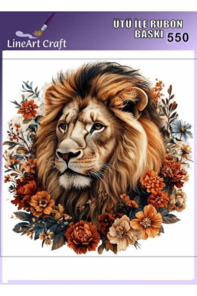 LİNEART Ütü İle Yapışan Rubon Transfer Baskı Ahşap & Kumaş Transfer No:RB550-...