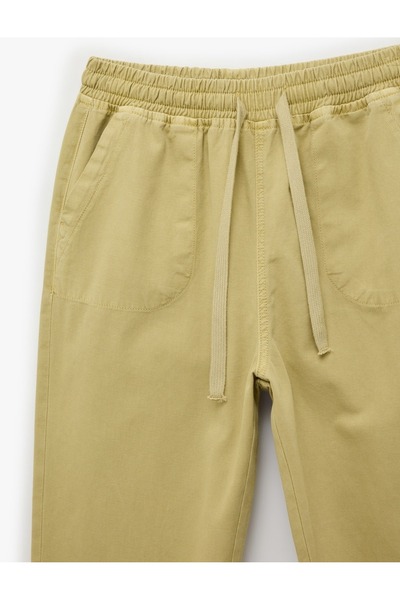 Koton Cotton Comfortable Fit Waist-Tie Drawstring Sweatpants-Looking Balloon ...