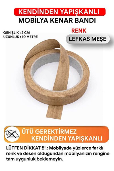 FixCaps Kendinden Yapışkanlı Mobilya Kenar Bandı 2 cm x 10 metre LEFKAS MEŞE