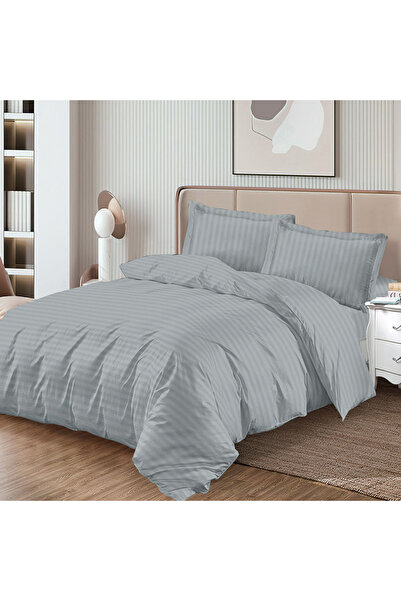 Pucioasa Damask bed linen with elastic for double bed Pucioasa, CVA 4 pieces,...