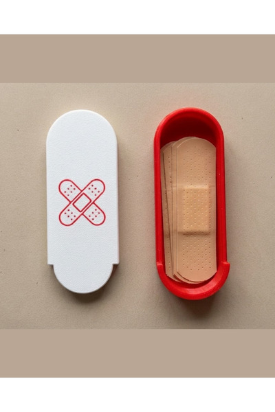 Red White Band-Aid Box - Bag & Luggage Organizer - Travel Size - Mini Size