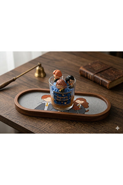 MG Parts Harry Potter Mum ve El yapımı Tabak Set Hediyelik (Soya wax) Lavanta...