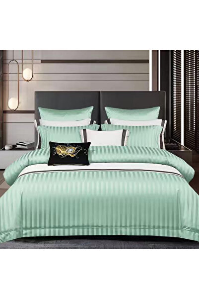 Pucioasa Damask bed linen with elastic for double bed Pucioasa, CVA 6 pieces,...